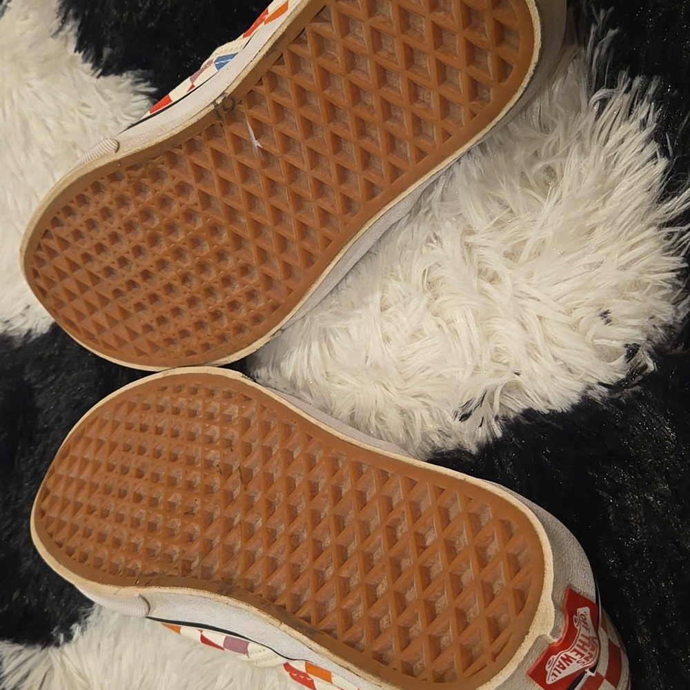 Vans Rainbow Checkered Sneakers Vibrant Canvas Style - Picture 5 of 5